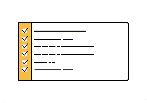 une checklist